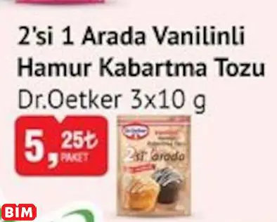 DR.OETKER  2’Sİ 1 ARADA VANİLİNLİ HAMUR KABARTMA TOZU